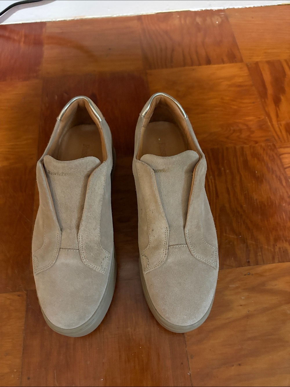 Women's Slip-On Suede Loafers - Taupe